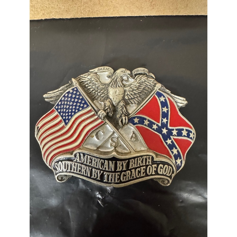 Vintage 1997 Great American Buckle Co Southern By Grace Eagle Belt Buckle 1848